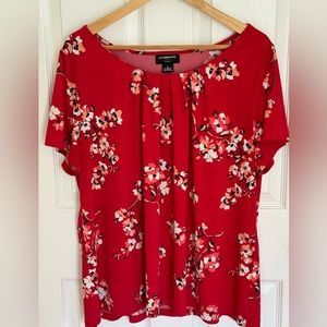 Liz Claiborne Career Woman Pleated Blouse 1X